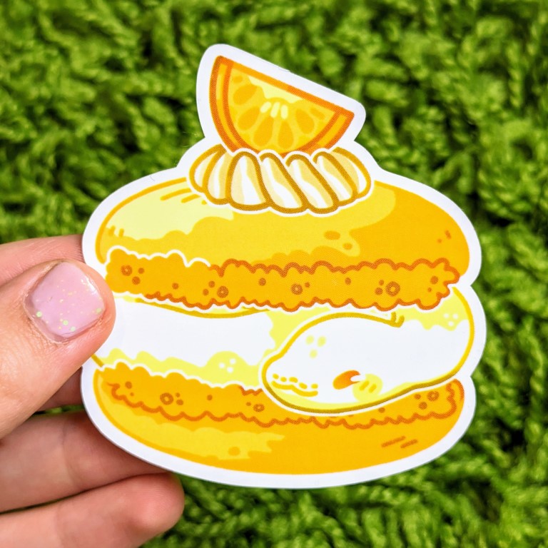 Snake Snacks Macarons Sticker Set – Milky Tomato