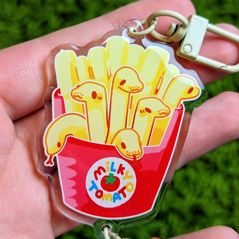 Snake Snack Fast Food Dangling Keychains
