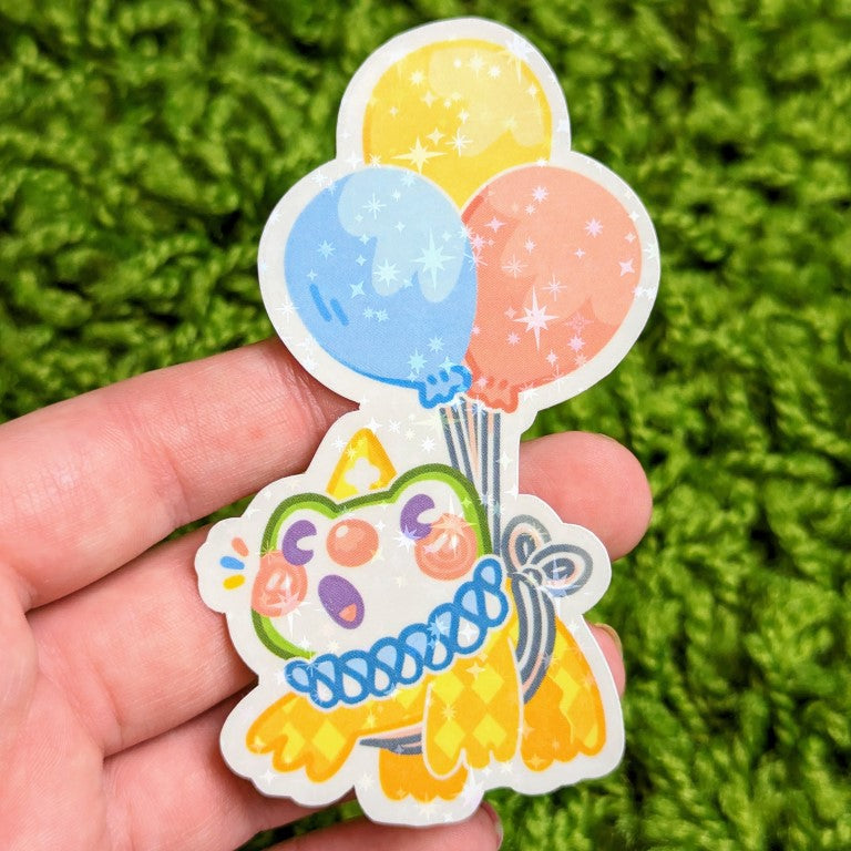 Clown Frog Stickers
