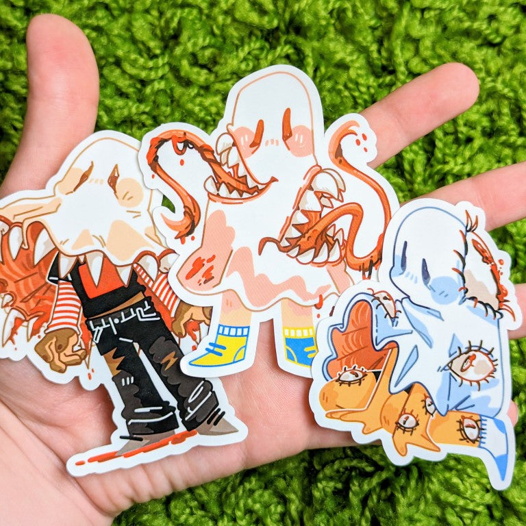 Off Ghost Sticker Creepy Ghost Stickers – Milky Tomato