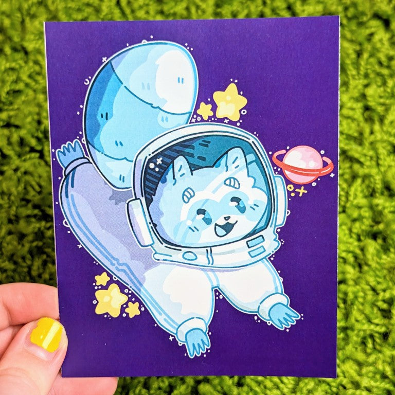 Space Raccoon Mini Prints