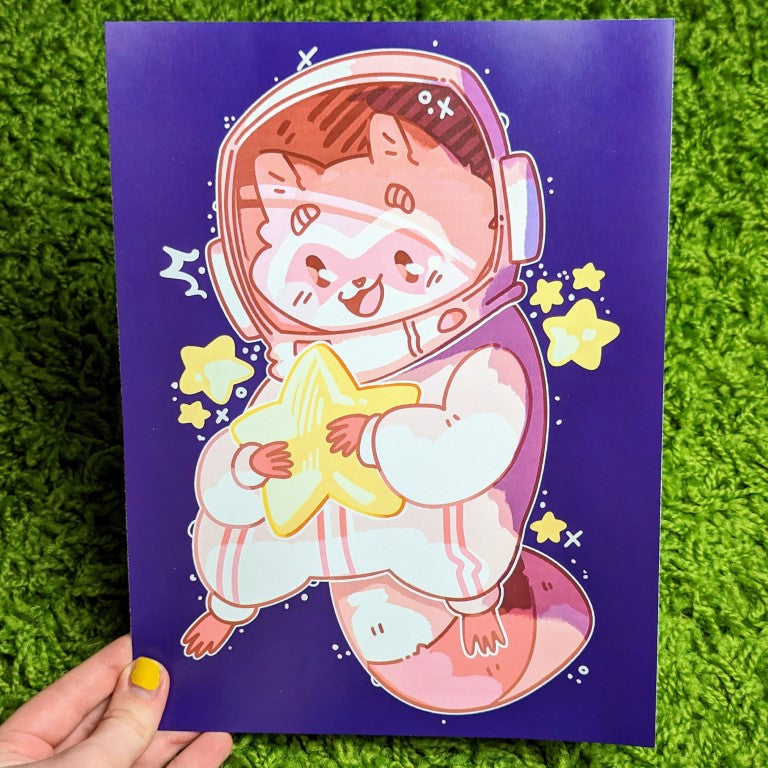 Space Raccoon Prints