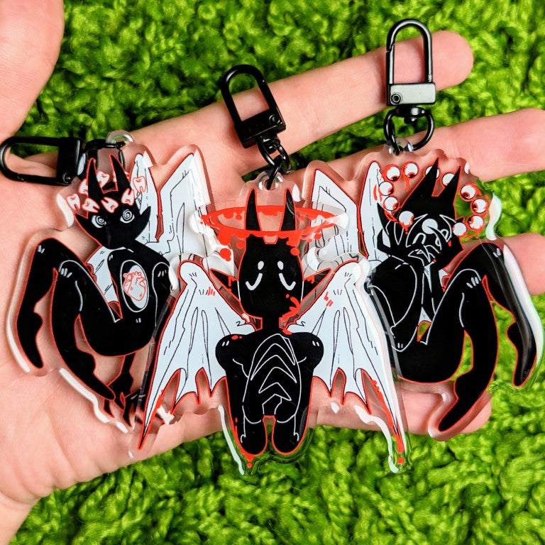 Gore Angel Acrylic Keychains