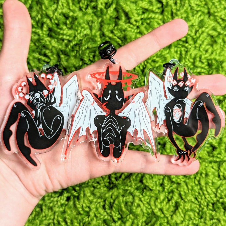 Gore Angel Acrylic Keychains