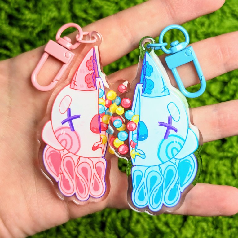Gumball Clown Matching Acrylic Keychains
