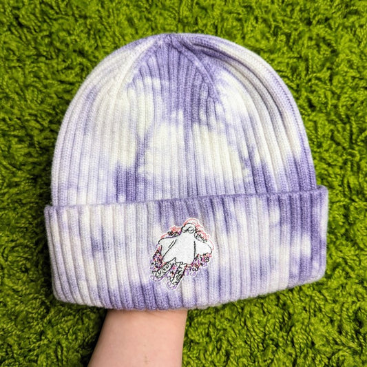 Glitch Ghost Tie-Dye Beanie