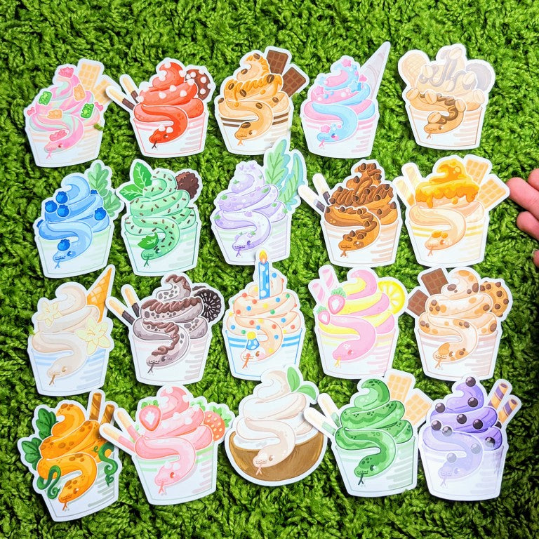 Snake Yogurt Stickers Blind Bag Series 3