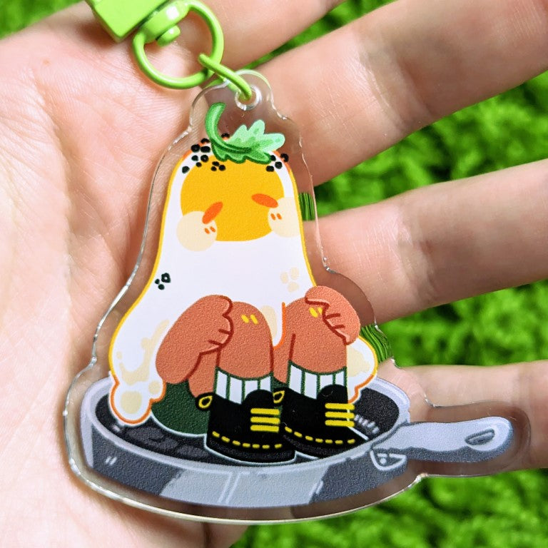 Omlet The Egg Ghost Acrylic Keychain