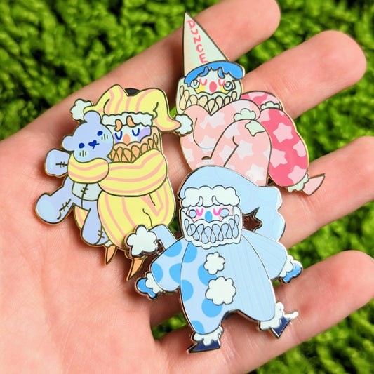 Sad Clowns Enamel Pins