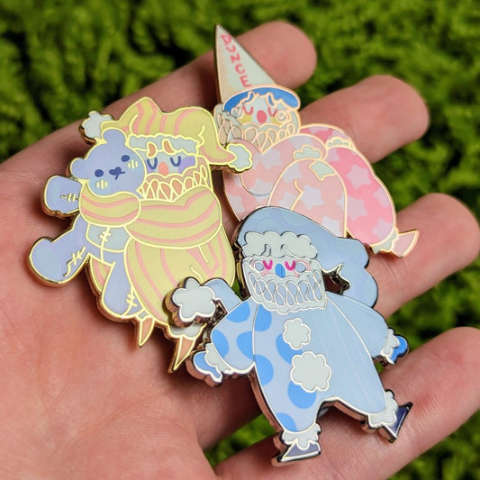 Sad Clowns Enamel Pins