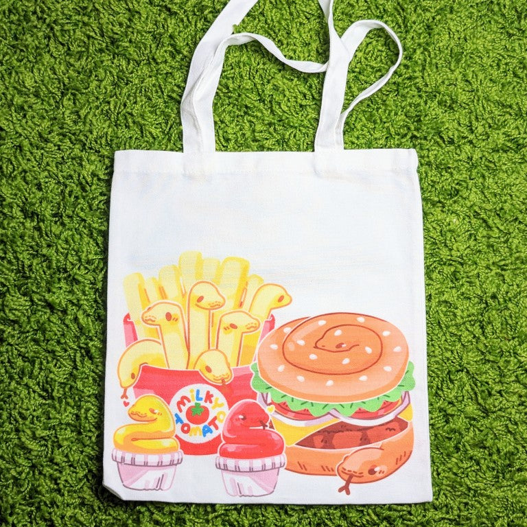 Fast Food Snake Tote Bag