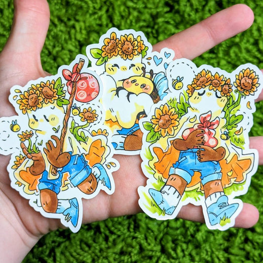 Sunflower Ollie Ghost Stickers