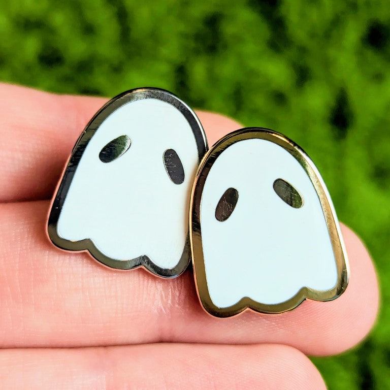 Tiny Ghost Enamel Pins