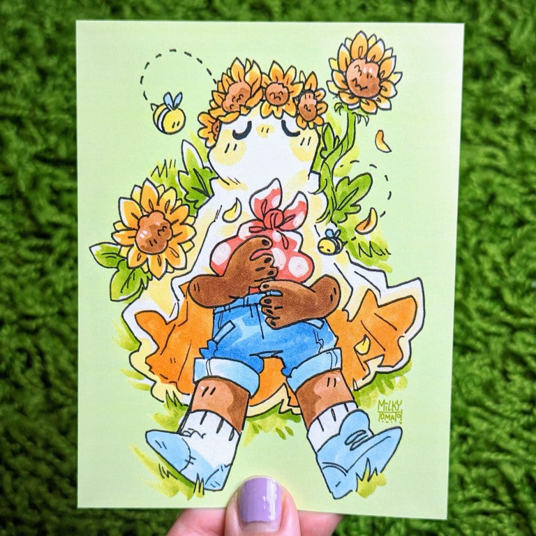 Sunflower Ollie Ghost Mini Prints