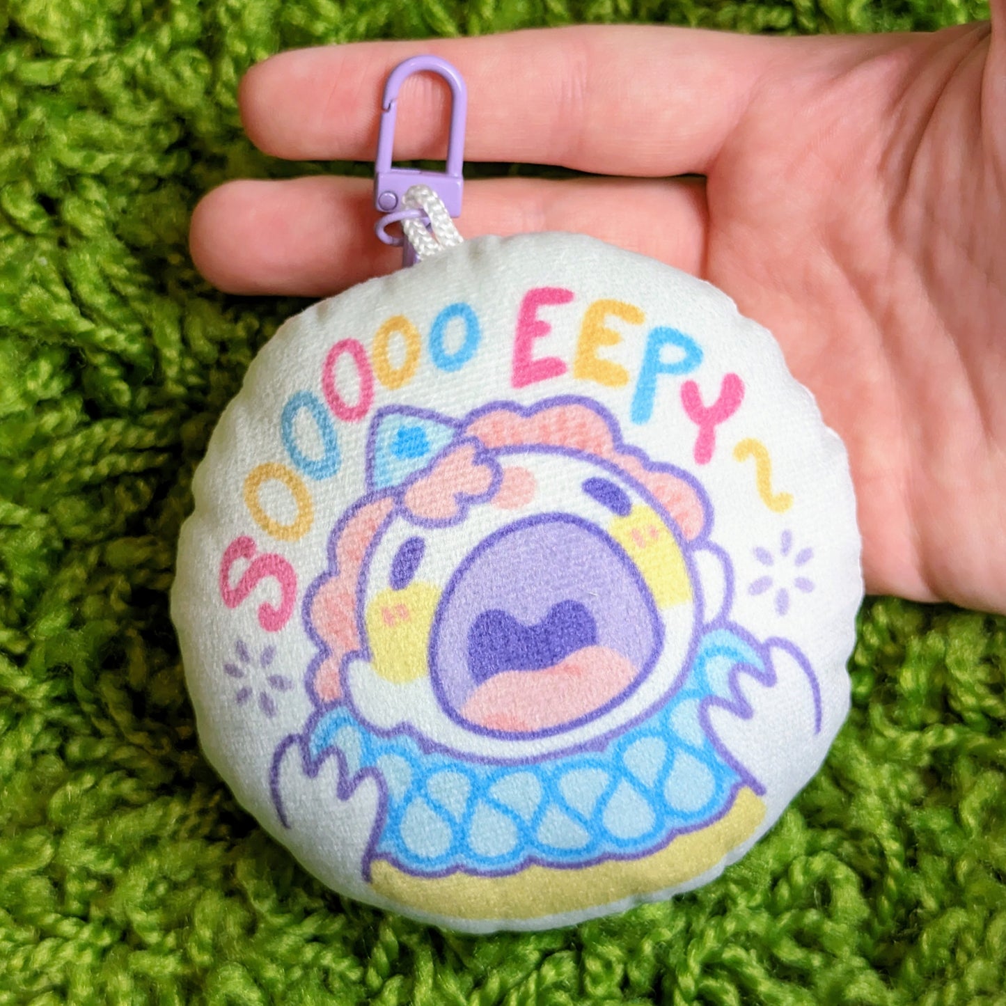 Eepy Clown Pillow Sensory Keychain