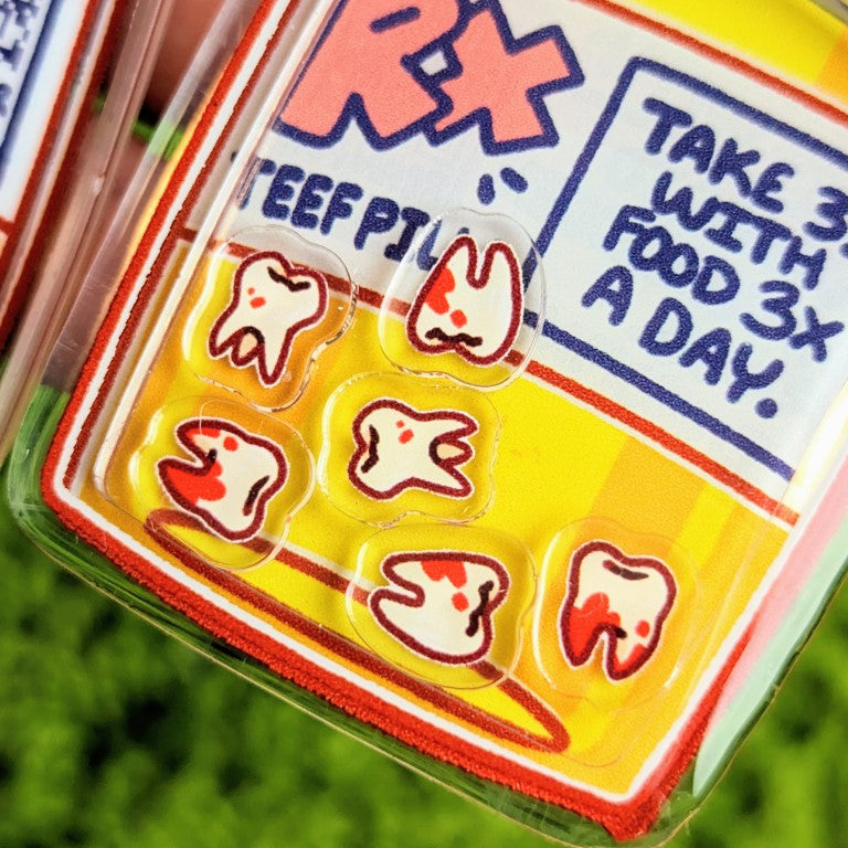 Teeth Pills Keychain