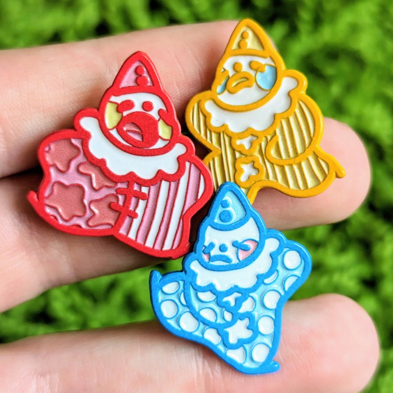 Clown Enamel Pins