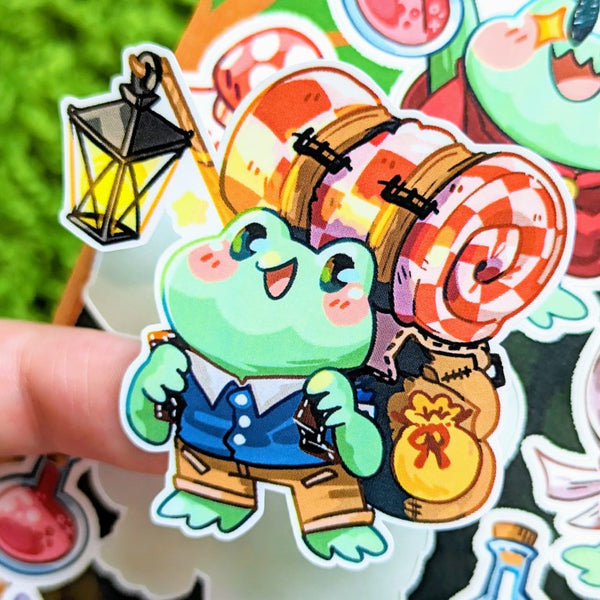 Merchant Frog Merchant Frog Sticker Sheet – Milky Tomato