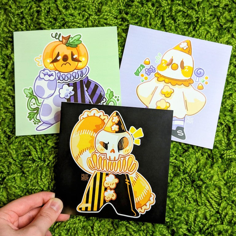 Halloween Clown Square Prints