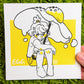 Cute Breakfast Doodle Square Prints