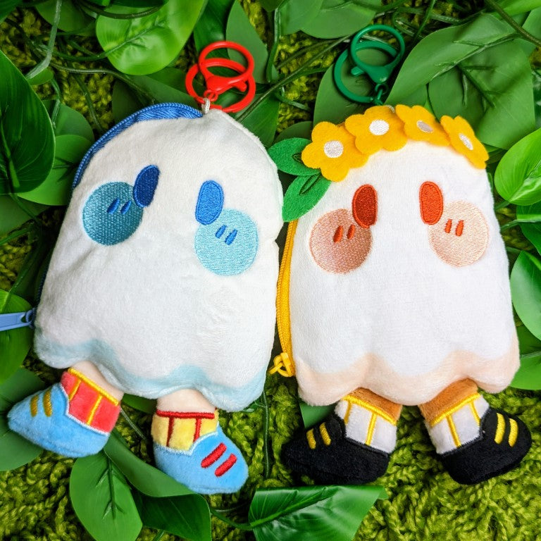 Ghost Plush Pouch Keychains!