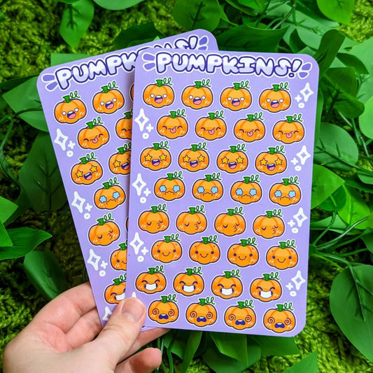 Pumpkin Emote Sticker Sheet