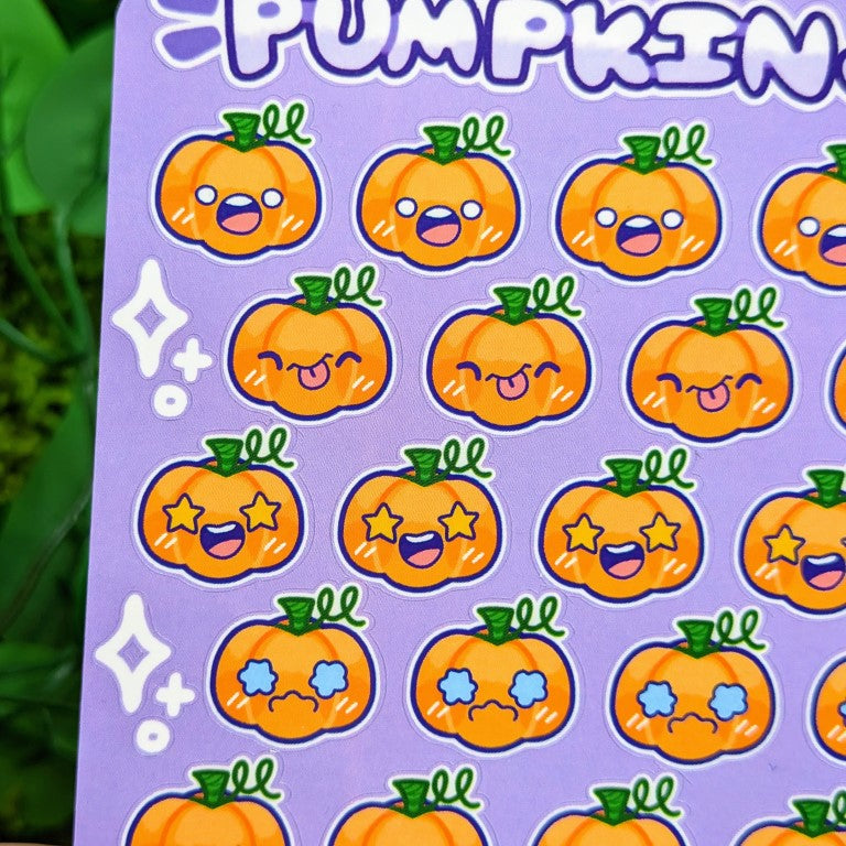 Pumpkin Emote Sticker Sheet