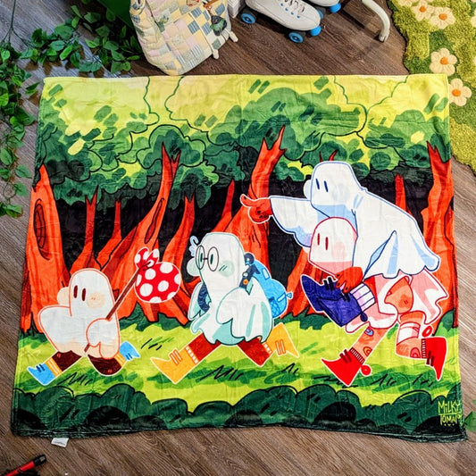 Runaway Ghost Throw Blanket