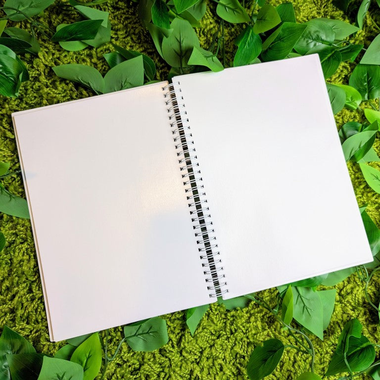 A large Milky Tomato sticker book open to blank pages.