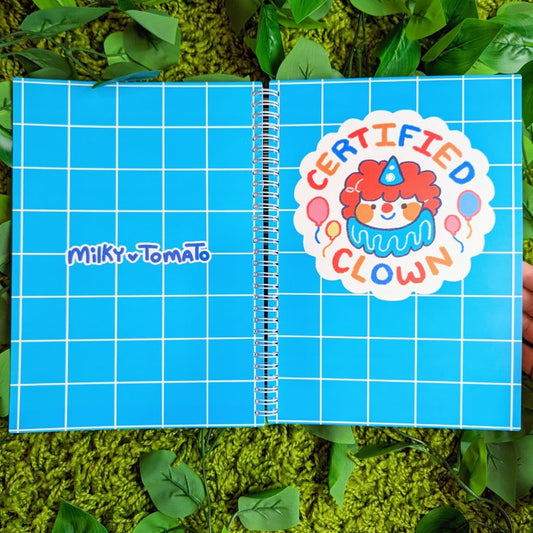 Certified Clown Large Reusable Sticker Book