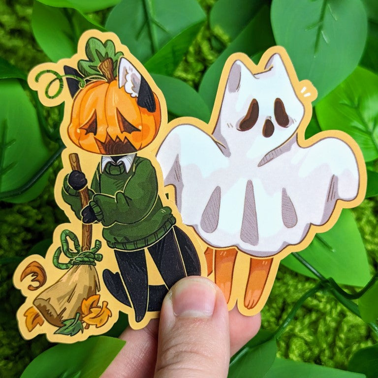 Halloween Cat Stickers