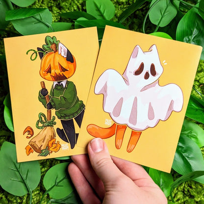 Halloween Cat Mini Prints