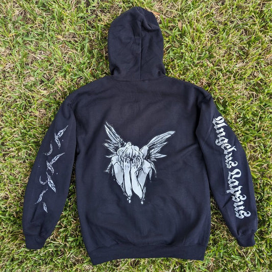 Black Fallen Angel Zip Up Jacket