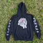 Black Droopy Eye Girl Front Image Hoodie