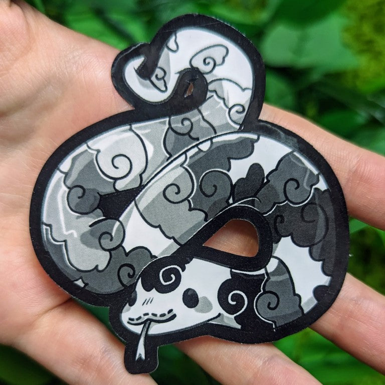 Black and White Tattooed Snake Stickers