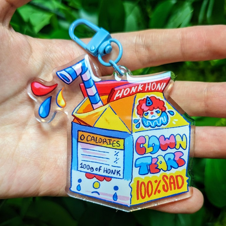 Milk Carton Keychains