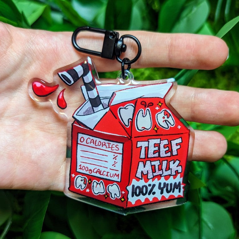 Milk Carton Keychains