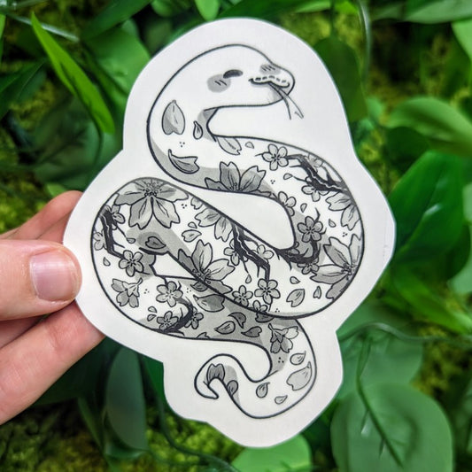 Black and White Tattoo Snake Temporary Tattoos