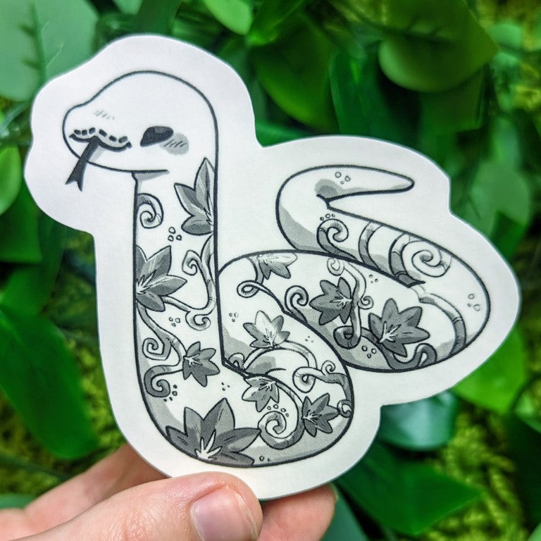 Black and White Tattoo Snake Temporary Tattoos