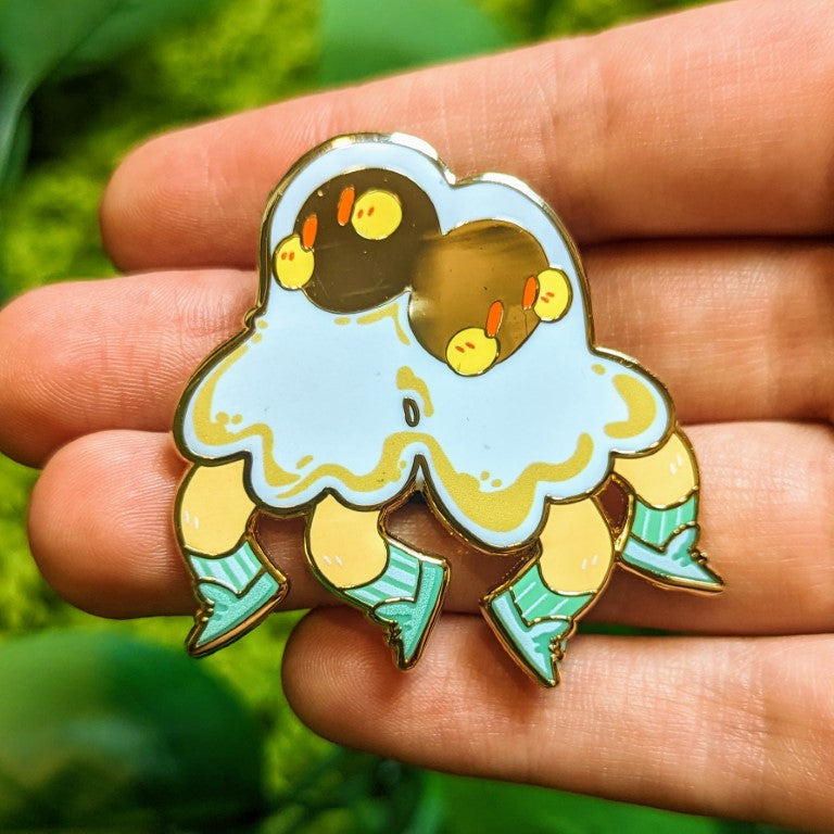 Sunni and Syde Egg Ghost Twins Enamel Pin