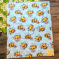 Chaotic Bees Throw Blanket