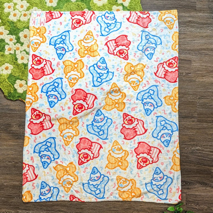 Clown Pattern Print Hooded Blanket main image 0