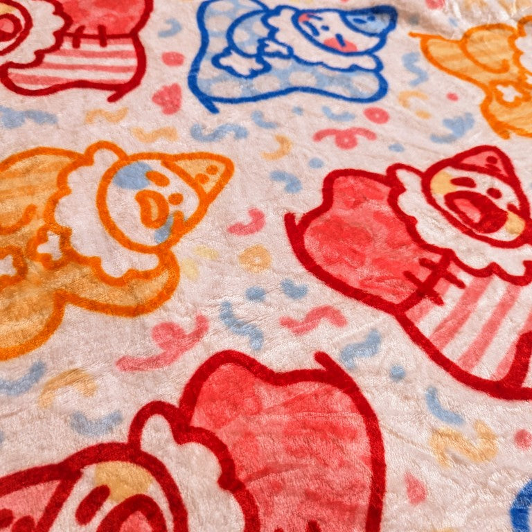 Cute Lil Clowns Throw Blanket