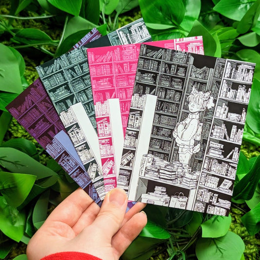 Bookstore Girl Mini Prints - 4x5"