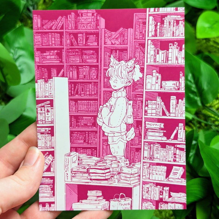 Bookstore Girl Mini Prints - 4x5"
