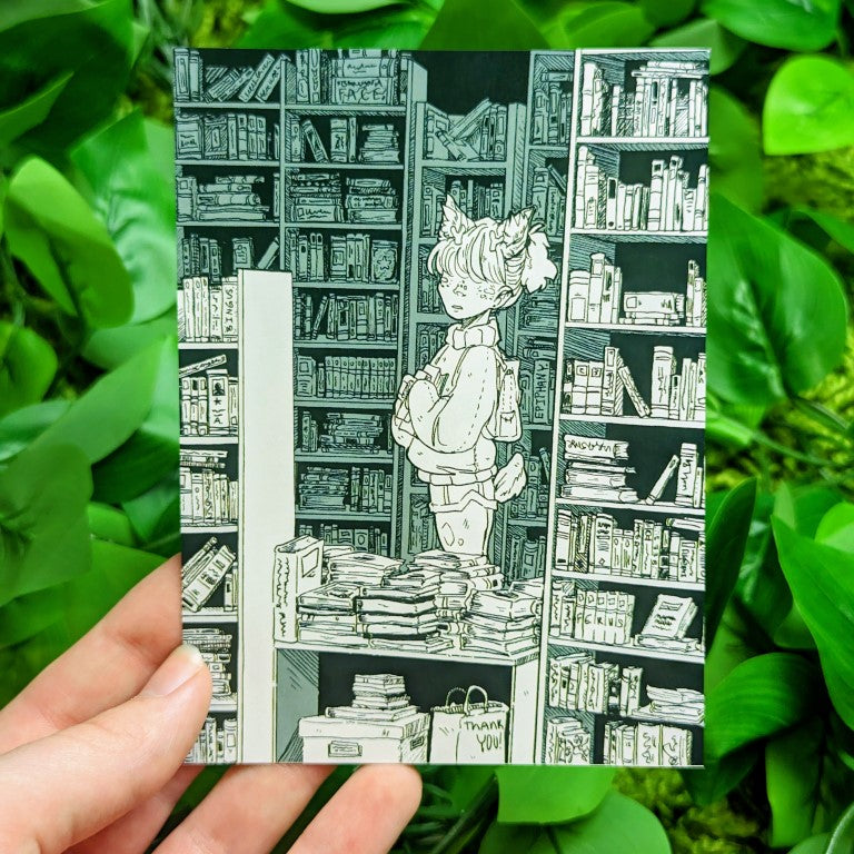 Bookstore Girl Mini Prints - 4x5"