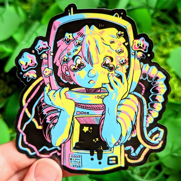 Space Girl V2 Stickers