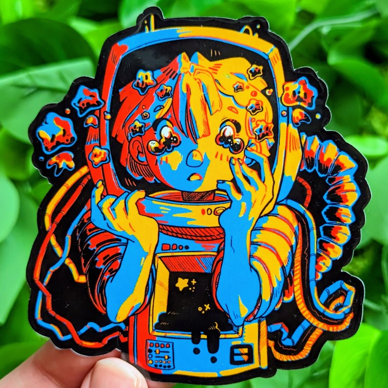 Space Girl V2 Stickers