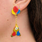 Dangling Clown Earrings