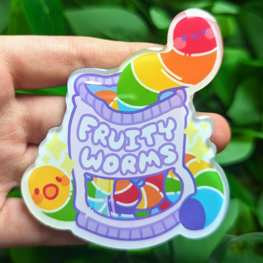 Pride Fruity Worms Magnet